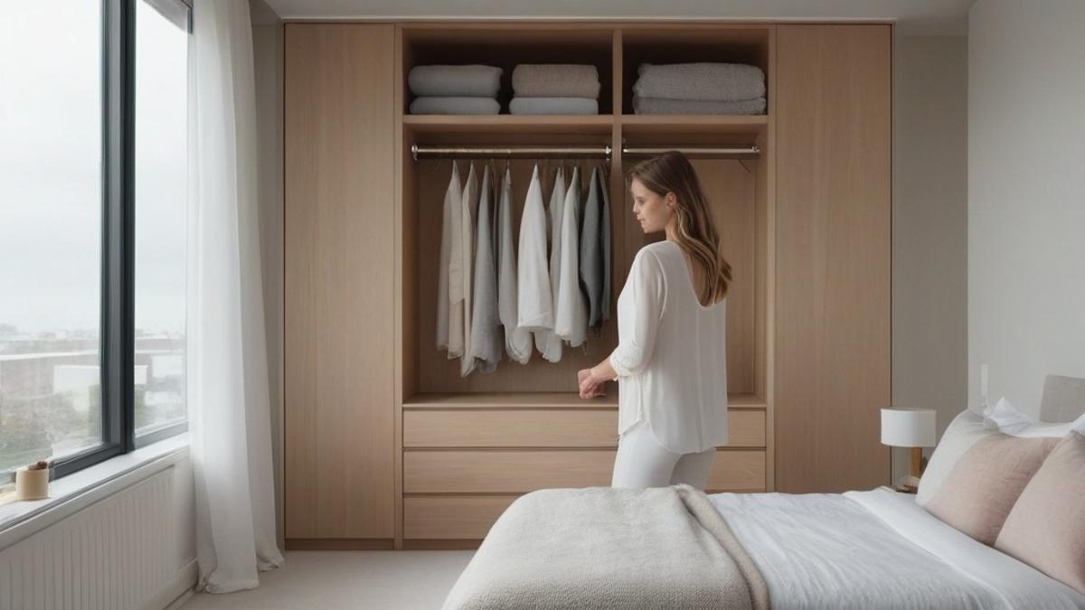 minimalist closet organization